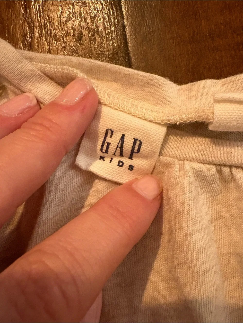 GAP Long-Sleeve Sequin Shoulder Top - Light Pink
